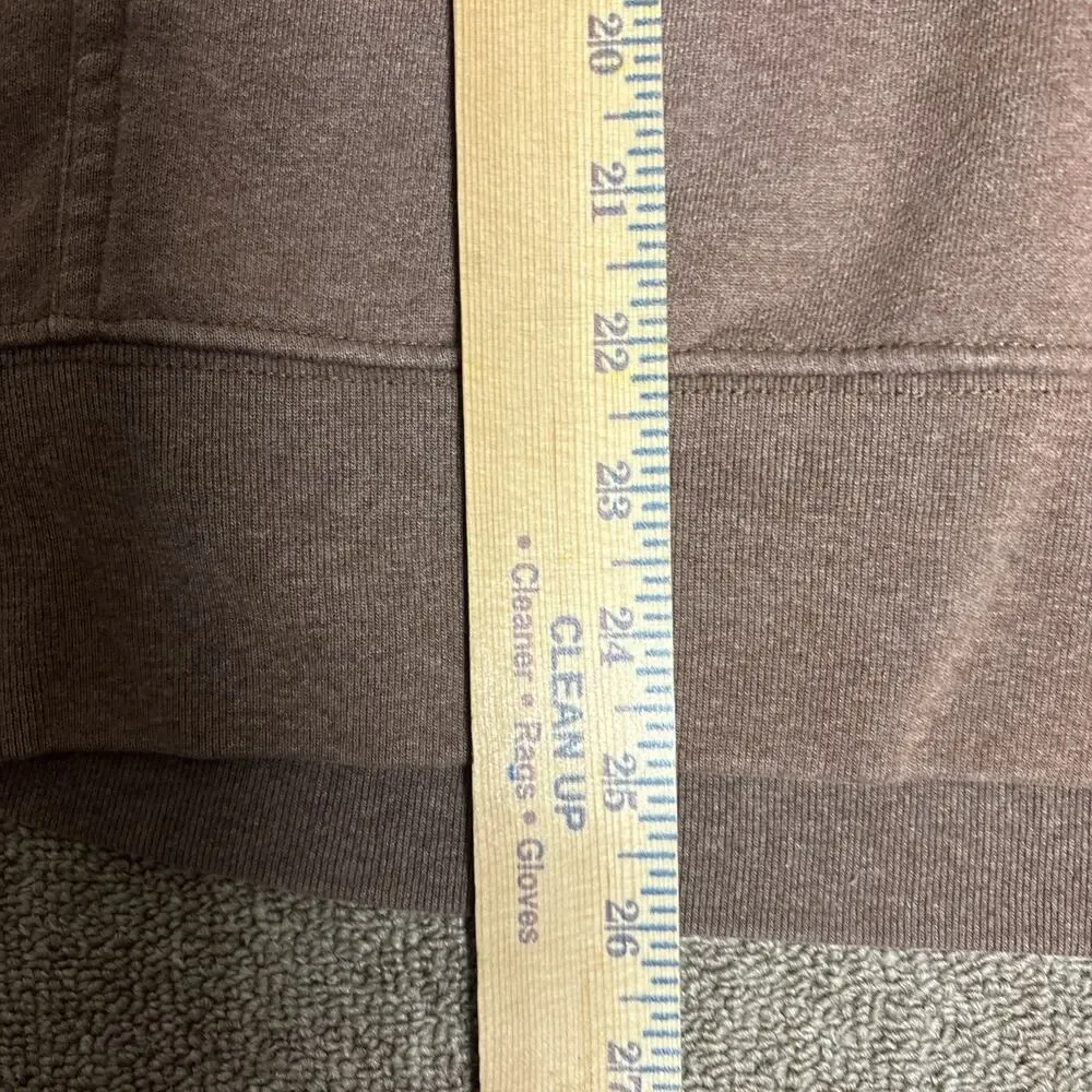 North face men’s Hoodie Sweatshirt Brown Big Text Small